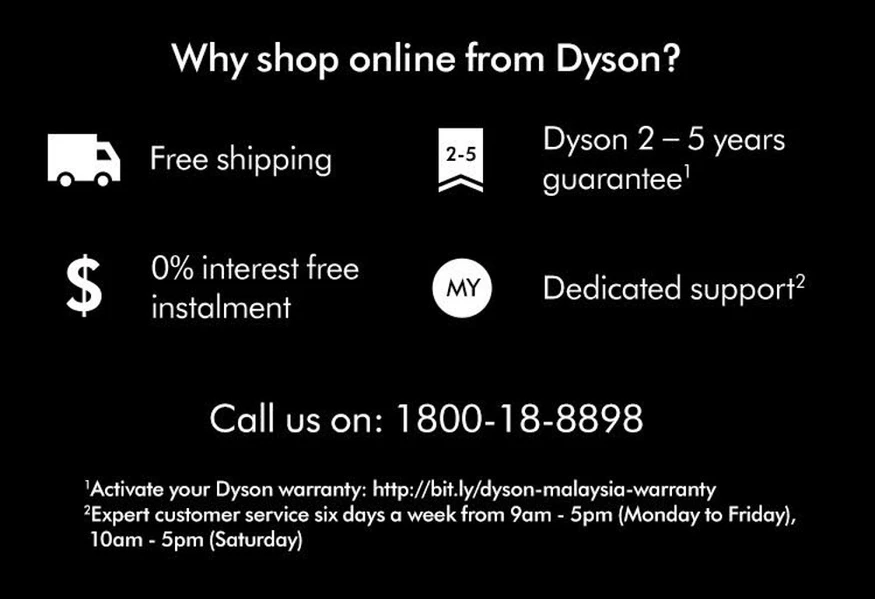 【Limited-Time Offer】Dyson Cool™ Tower Fan AM07 (White/Silver)