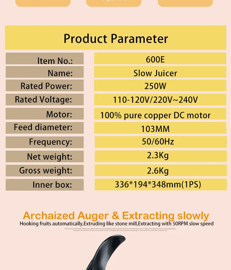 Electric Wide - Mouth Centrifugal Juicer