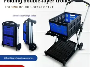 Multi-Purpose Foldable Cart | Supermarket, Pet, and Outdoor Use