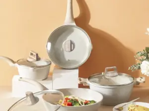 Non Stick Frying Pan kitchen cookware set 4 pcs Kawali wok pot Die-Cast Suitable all stoves