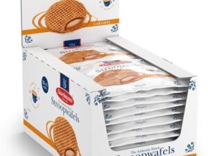 【Flash Sale】Daelmans Stroopwafels - Caramel Waffles – 39 g x 24 (Single Pack) in a Box - Authentic Dutch Caramel Waffle - Stroopwaffles