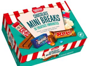 【Flash Sale】Nestlé Chocolate Mini's Selection Box, 70 Chocolate Biscuit Bars - Kit Kat, Smarties, Rolos, Milkybar, Sharing Bulk Chocolate Box