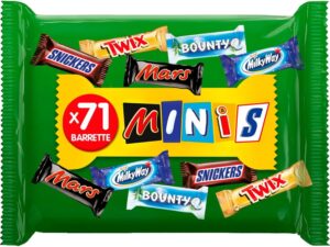 Mars Super Fun Size Mix (71 bars) Snickers, Twix, Mars, Milky Way, Bounty