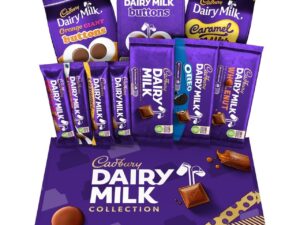 【Flash Sale】Cadbury Dairy Milk Big Night In Chocolate Hamper, Gift Box of 10 Assorted Bars and Bags, 1.04 Kg Bulk Box, Selection