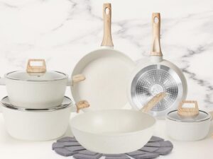 【One Day Only】17 Pcs Pots and Pans Set Non Stick Kitchen Cookware Sets