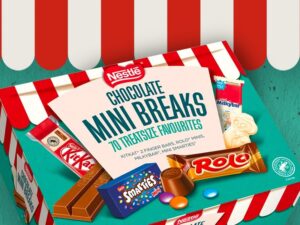 【Flash Sale】Nestlé Chocolate Mini's Selection Box, 70 Chocolate Biscuit Bars - Kit Kat, Smarties, Rolos, Milkybar, Sharing Bulk Chocolate Box