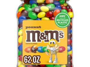 M&M'S Peanut Milk Chocolate Candy, 62 oz.