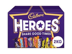 【Flash Sale】Cadbury Heroes Chocolate Bulk Sharing Box 2kg Halloween, Milk Chocolates Individually Wrapped