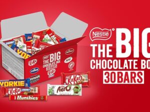 【Limited-Time Flash Sale】Nestlé 30-Bar Chocolate Bar Gift Box (1.3kg)