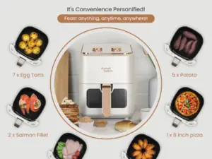 Russell Taylors 3D Visible Window Air Fryer Large (4.5L) Z3