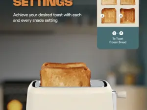 Russell Taylors Retro Toaster RT-10, 𝟳 𝗦𝗵𝗮𝗱𝗲 𝗦𝗲𝘁𝘁𝗶𝗻𝗴𝘀, 2 Years Warranty