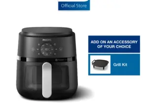 Philips NA221/09 | 13-in-1 Airfryer | 4.2L | Fry, Grill, Bake...++ | See-Thru Window | Up to 90% Less Fat | Touch Screen