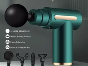 Mini Massage Gun 6 Speeds With 4 Massage Heads mesin urut kaki Foot Neck Massager Muscle Relaxation