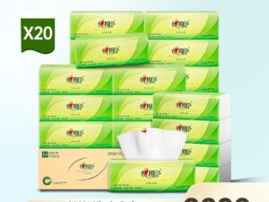 【1 Carton】Hearttex Facial Tissue Soft Pack,3ply 110s 20packs