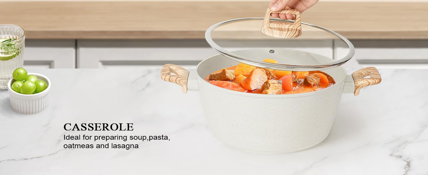 【One Day Only】17 Pcs Pots and Pans Set Non Stick Kitchen Cookware Sets