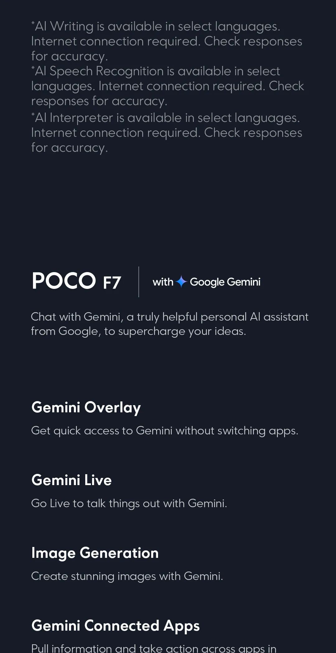 POCO F7 (Promotional product limited to 100 units)