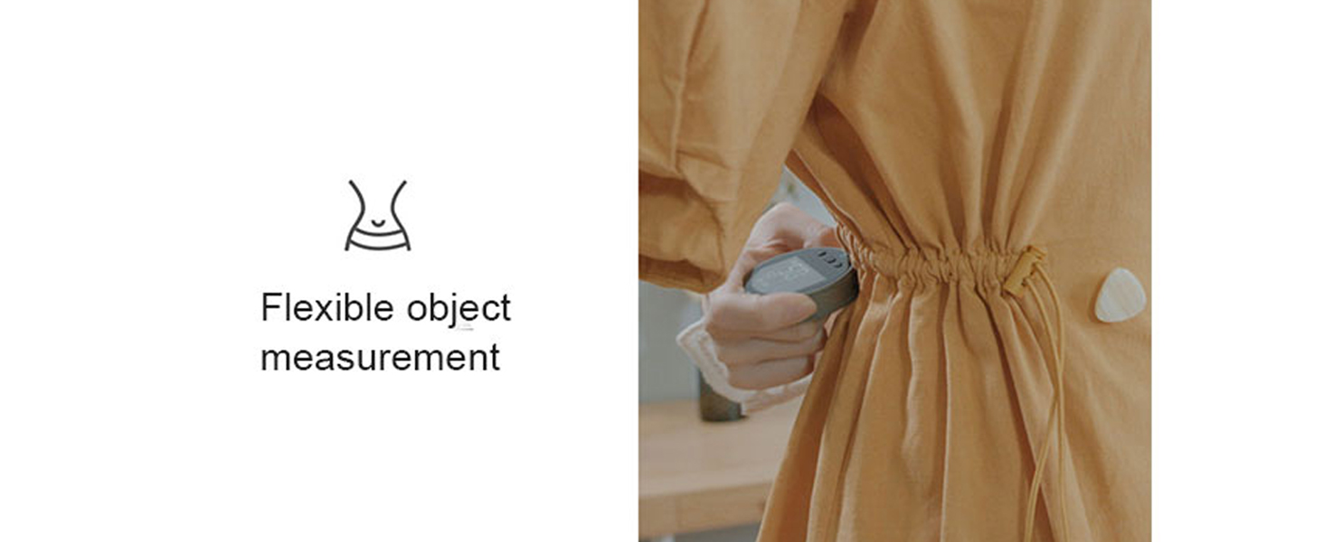 HomeMagician 324 Ft Electronic Digital Tape Measure with LCD Display Digital Ruler Rechargeable Small Smart Rolling Measuring Tool for Flat Curved Diameter Odd Shape Ideal Surprise for You