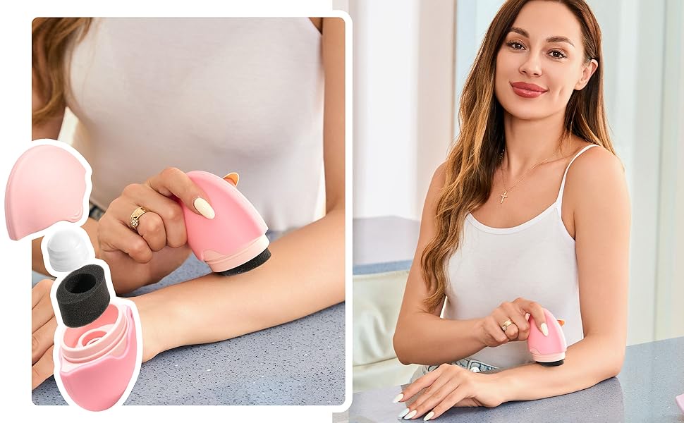 Sunscreen Applicator for Kids with Roller Ball & Soft Sponge - Refillable. Spill-Proof. Travel Size (1.85 oz) - Easy Sunscreen Roll-On for Children. No Mess Baby Sun Lotion Brush