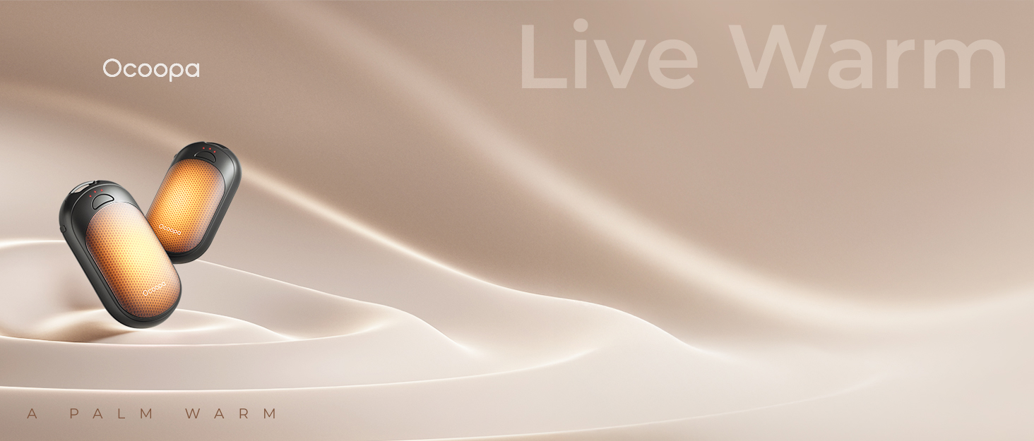 OCOOPA AI Magnetic Hand Warmers Rechargeable 2 Pack. 5000mAh Ultra-Thin Electric Glove Heater Handwarmer.UL Certified. Men Women Gifts for Christmas.Birthday.Winter Essentials.UT4 Young