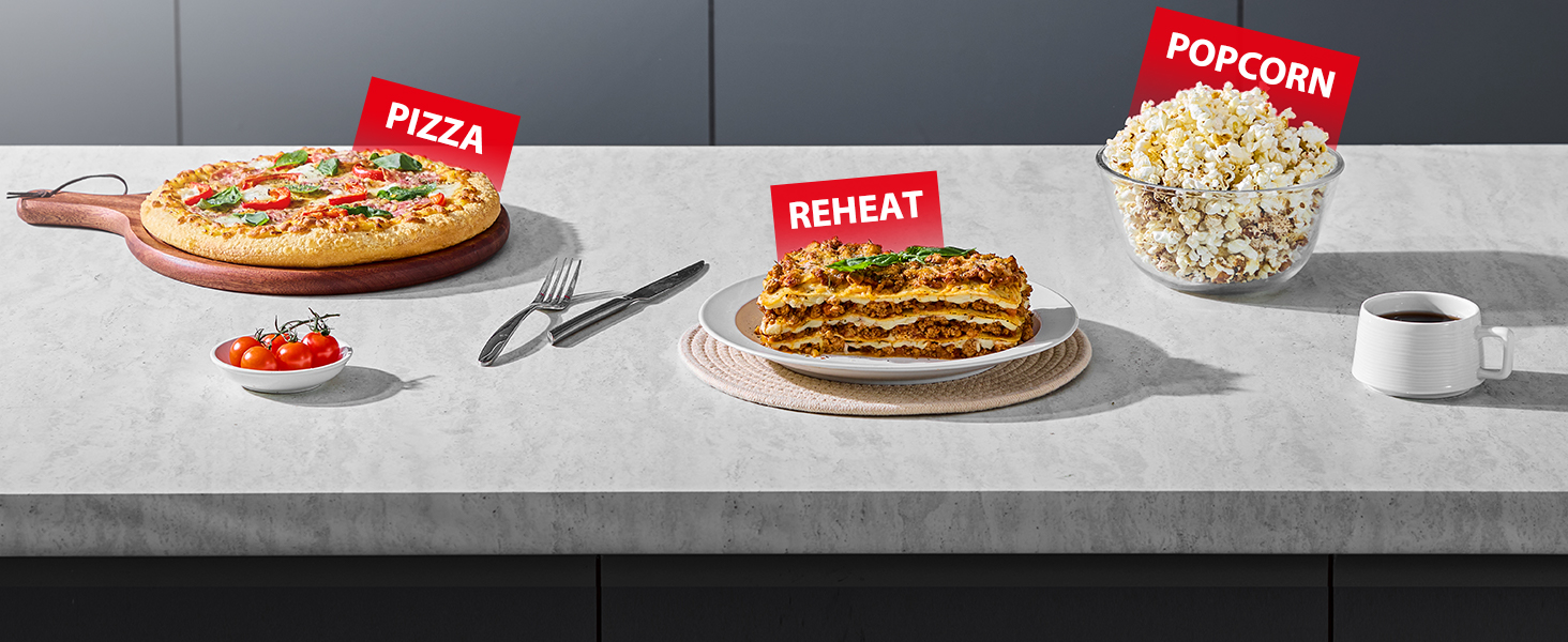 TOSHIBA ML-EM45PIT(BS) Countertop Microwave Oven with Inverter Technology. Kitchen Essentials. Smart Sensor. Auto Defrost. 1.6 Cu.ft. 13.6 Removable Turntable. 33lb.&1250W. Black Stainless Steel