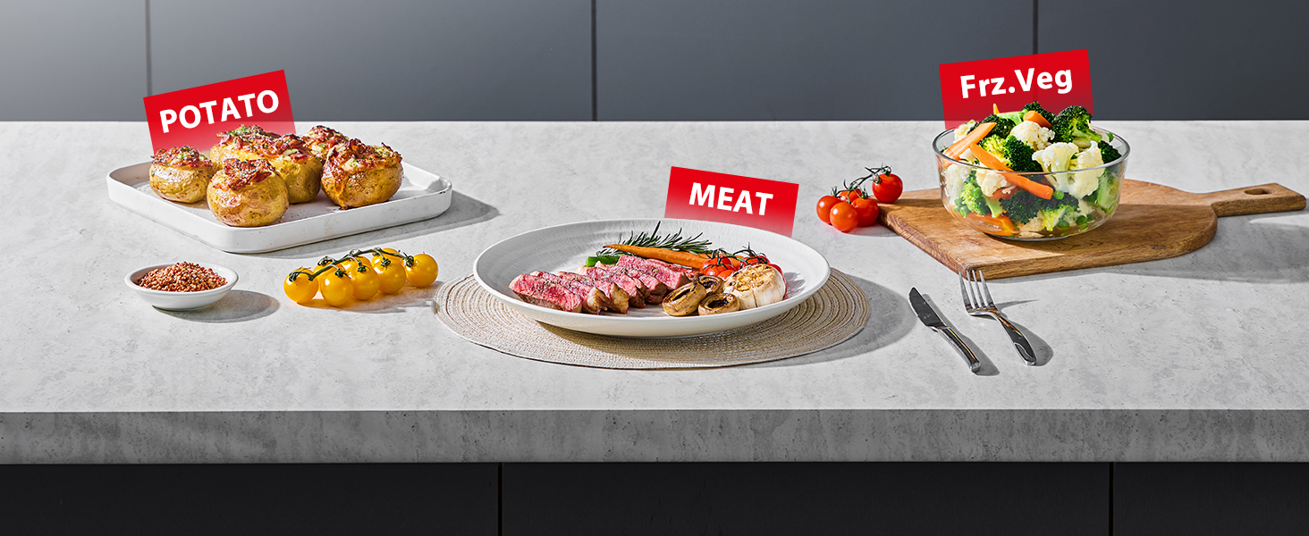 TOSHIBA ML-EM45PIT(BS) Countertop Microwave Oven with Inverter Technology. Kitchen Essentials. Smart Sensor. Auto Defrost. 1.6 Cu.ft. 13.6 Removable Turntable. 33lb.&1250W. Black Stainless Steel