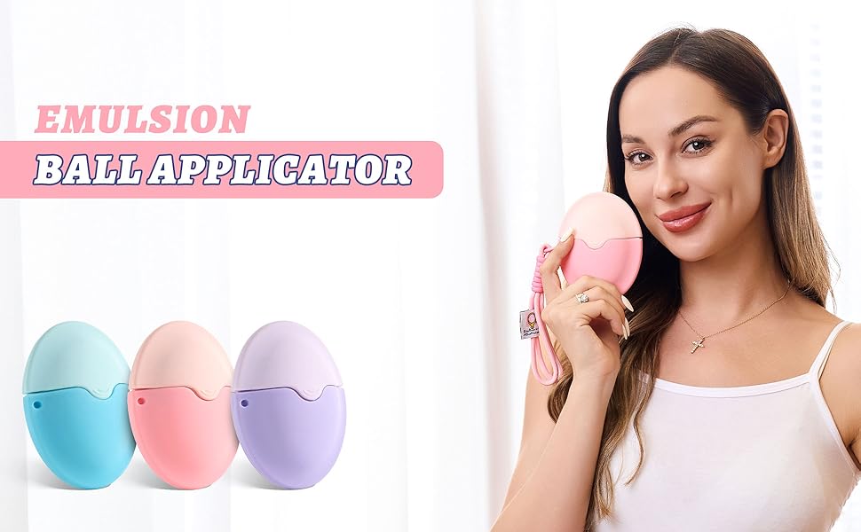 Sunscreen Applicator for Kids with Roller Ball & Soft Sponge - Refillable. Spill-Proof. Travel Size (1.85 oz) - Easy Sunscreen Roll-On for Children. No Mess Baby Sun Lotion Brush