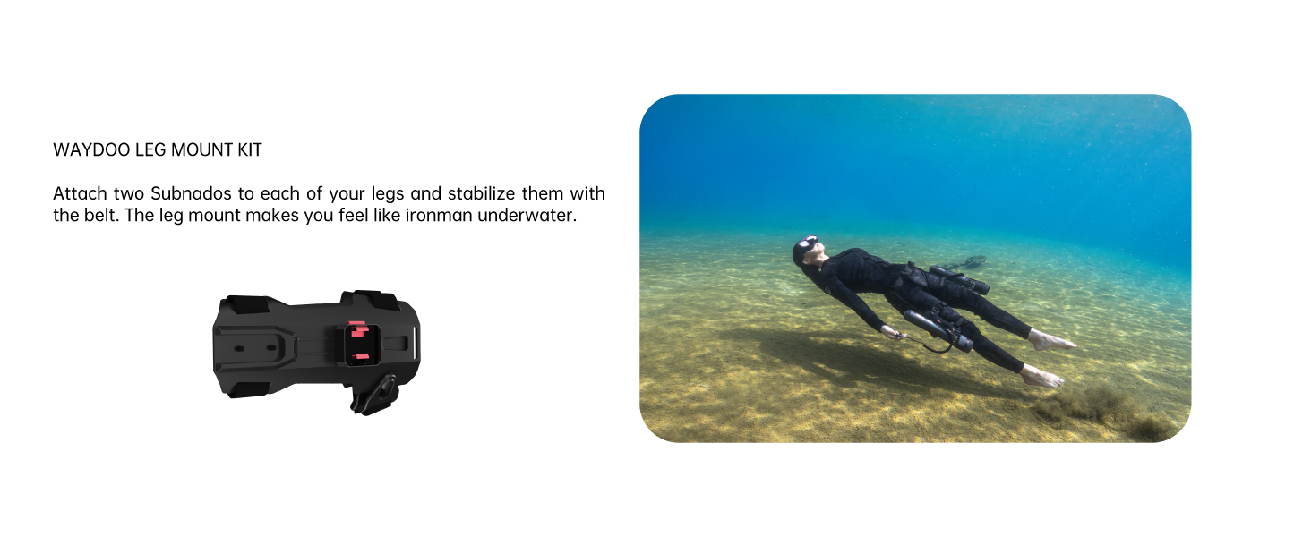 Waydoo Subnado Underwater Scooter Black and Red Special Version