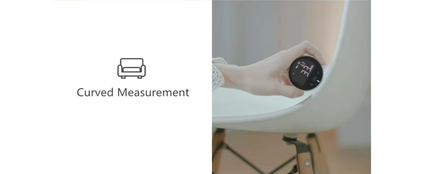 HomeMagician 324 Ft Electronic Digital Tape Measure with LCD Display Digital Ruler Rechargeable Small Smart Rolling Measuring Tool for Flat Curved Diameter Odd Shape Ideal Surprise for You