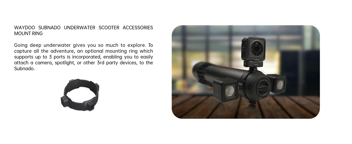 Waydoo Subnado Underwater Scooter Black and Red Special Version