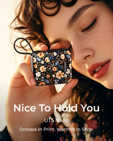 OCOOPA AI Magnetic Hand Warmers Rechargeable 2 Pack. 5000mAh Ultra-Thin Electric Glove Heater Handwarmer.UL Certified. Men Women Gifts for Christmas.Birthday.Winter Essentials.UT4 Young