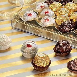 【Limited-Time Offer】Ferrero Assorted Premium Delicious Chocolates, 18.2 oz (48 Pieces) – Including Hazelnut Milk Chocolate, Dark Chocolate and Coconut Flavors