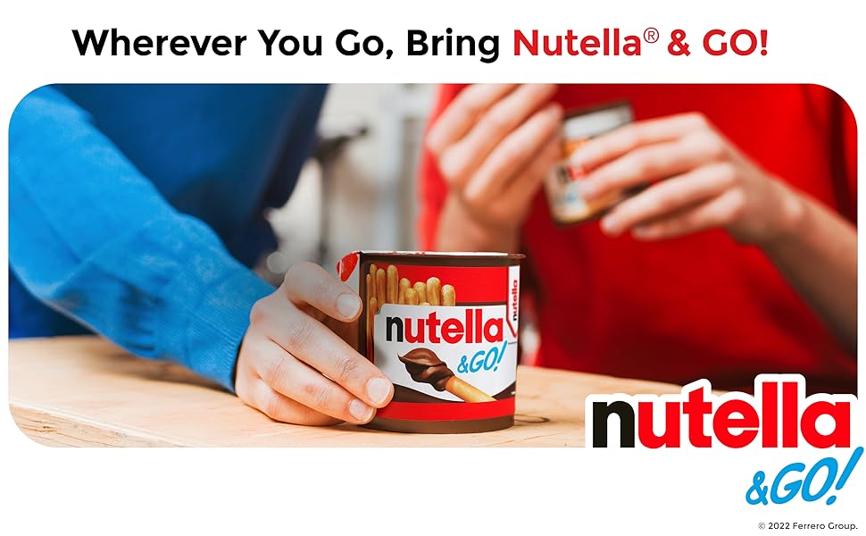 【Limited-Time Offer】Nutella & GO! Hazelnut Cocoa Spread with Breadsticks, Snack Packs | 1.8 oz per Pack, 24-Pack Bulk Size