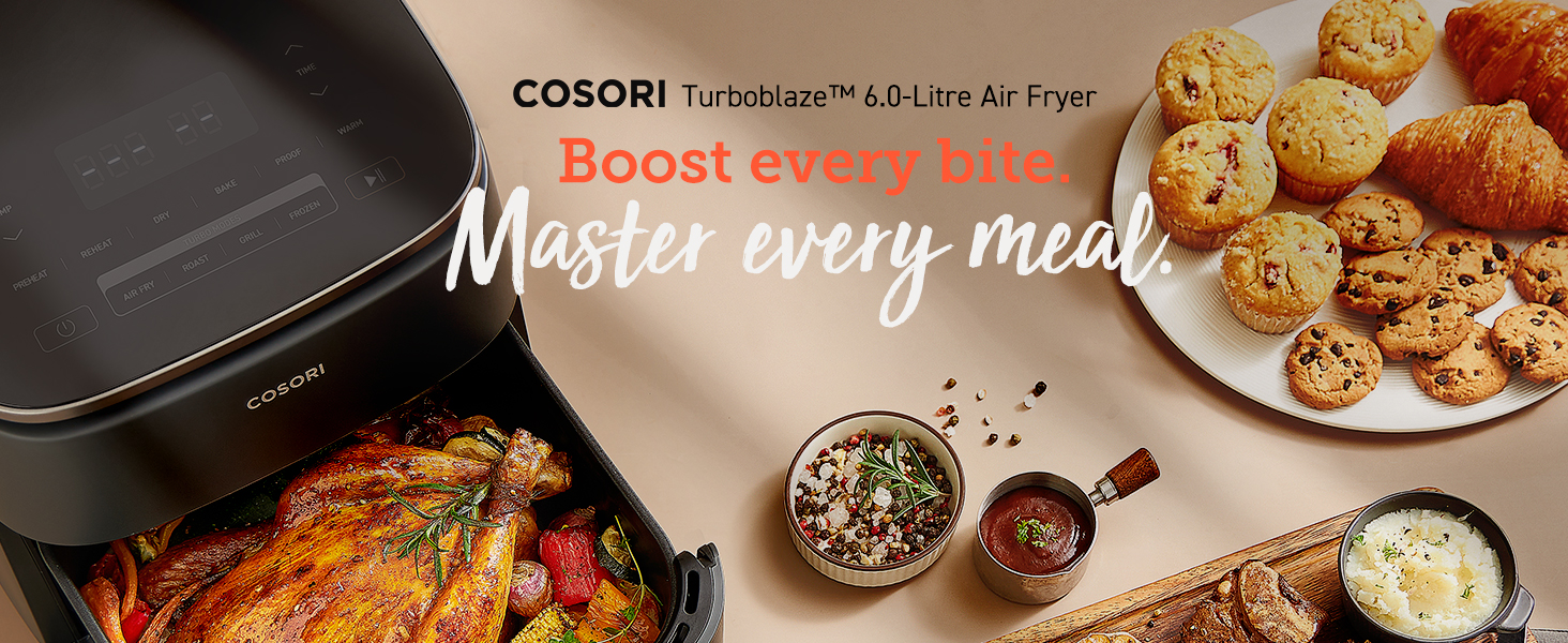 COSORI Air Fryer TurboBlaze, 6L Compact Design