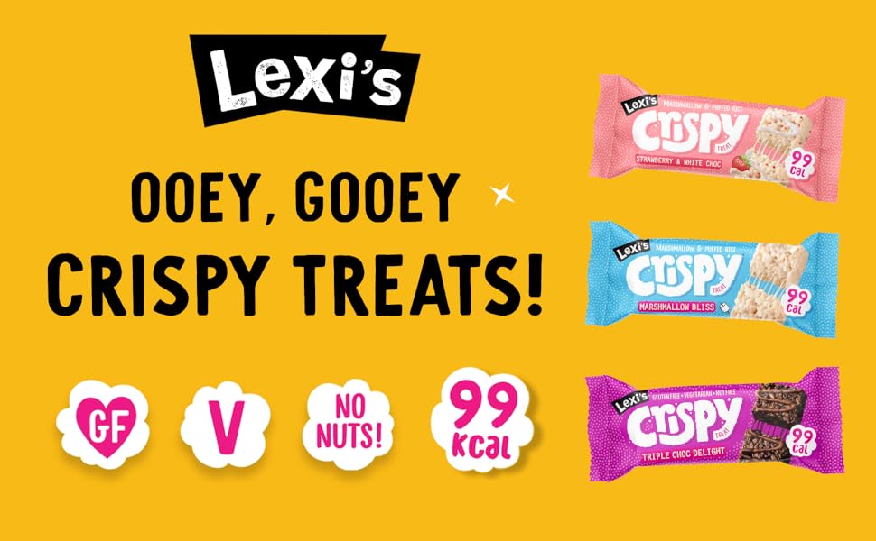 【Limited-Time Offer】Lexi's® 99 Chocolate Crispy Bars | Under 100 Calories Per Bar! Gluten-Free, Low-Fat, Healthy Snack | Vegan | No Artificial Additives | One Chocolate Flavor, Triple Chocolate x12