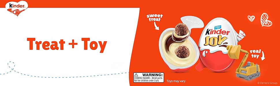 【Limited-Time Offer】Kinder Surprise Eggs, Sweet Cream Chocolate Wafers with Toys Inside, Ideal Holiday Gifts | 10.5 oz per Egg, 15-Egg Pack