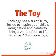 【Limited-Time Offer】Kinder Surprise Eggs, Sweet Cream Chocolate Wafers with Toys Inside, Ideal Holiday Gifts | 10.5 oz per Egg, 15-Egg Pack