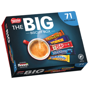 【Flash Sale】Nestlé Chocolate Assortment - 1.4kg, 71 Chocolate Bars, Extra-Large Cookie Tin