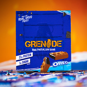 【Limited-Time Offer】Grenade OREO Albumin Protein Bars – High Protein, Low Sugar, 12 x 60g