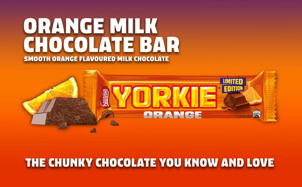 Yorkie Milk Chocolate Bar Multipack, 24 x 46g, 24 - bar Pack (1 Pack), 3 - bar Pack of 46g。