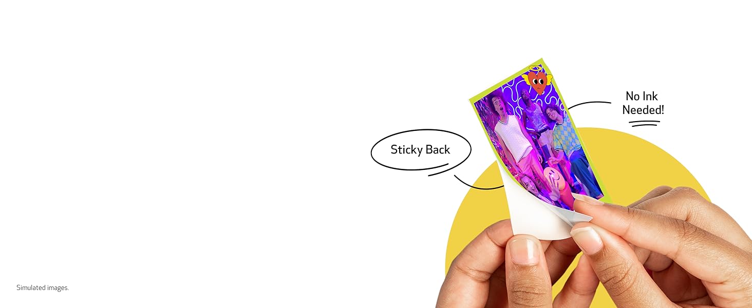 Canon Ivy 2 Mini Photo Printer. Print from Compatible iOS & Android Devices. Sticky-Back Prints. Blush Pink