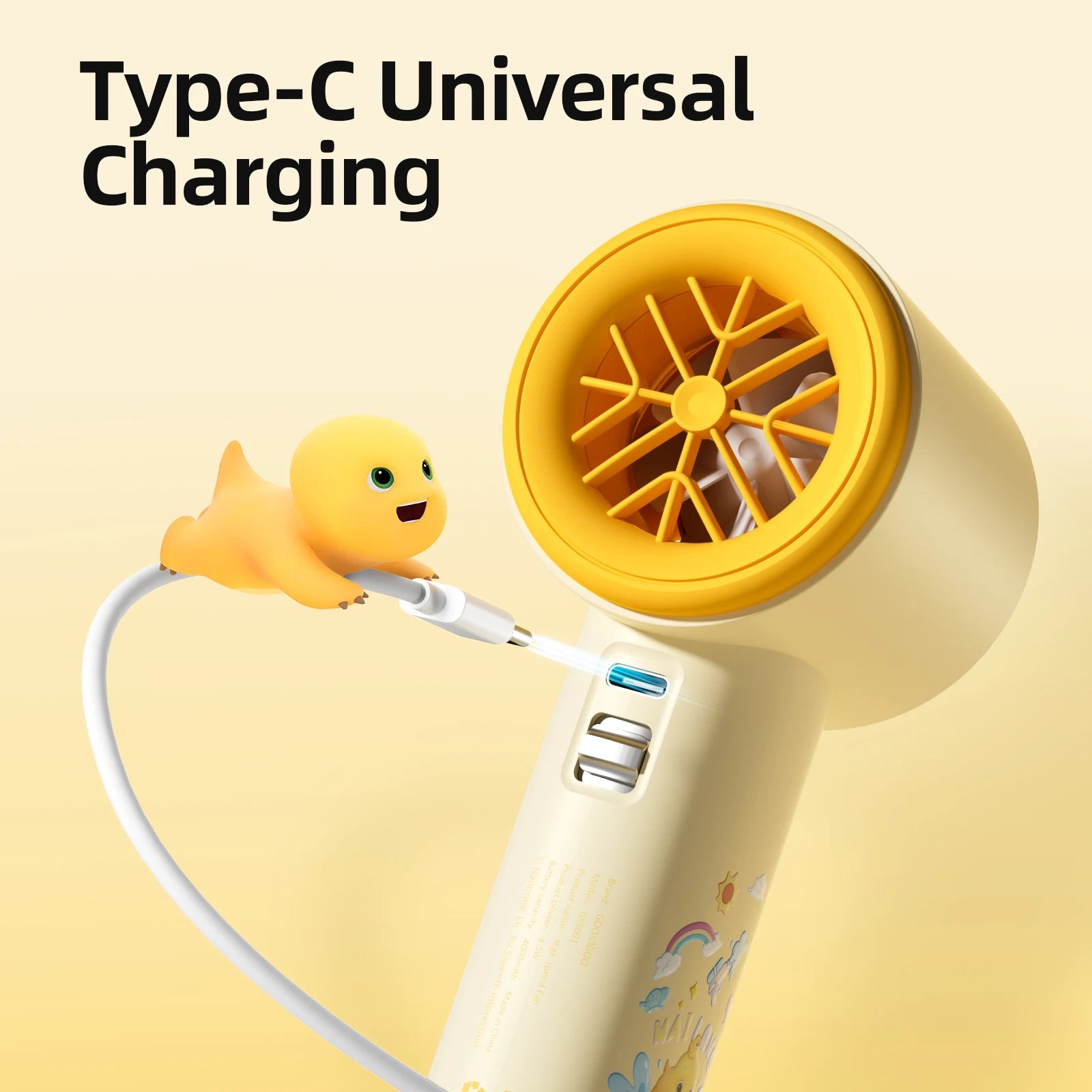 GOOJODOQ x NAILONG GFS001 High-speed Portable Handheld Fan 4000MAH Mini kipas Strong Wind 100 Gear Wind Speed kipas angin Digital Display Adjustable Turbo kipas tangan untuk olahraga luar ruangan dan pendinginan cepat