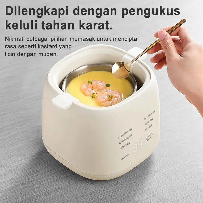 🥚✨ Telur Sempurna Setiap Kali SIMMO Smart Egg Steamer -  Letak Telur • Tekan Butang • Terus Siap Tanpa Gagal - 🔥 Produk Paling Laris Minggu Ini