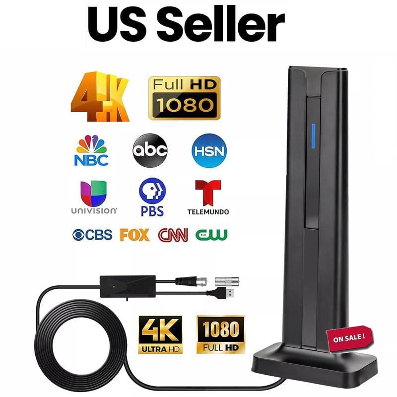 1080P/4K HD digital TV antenna with long-range signal 📡📺
