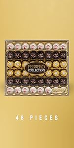 Ferrero Rocher Premium Hazelnut Milk chocolate squares. Valentine's Day Chocolate Gifts. 10 Pieces. 3.7 oz