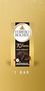 Ferrero Rocher Premium Hazelnut Milk chocolate squares. Valentine's Day Chocolate Gifts. 10 Pieces. 3.7 oz