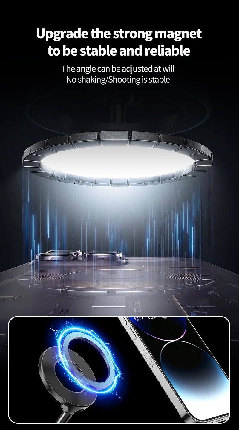 2025 Newest 360° Adjustable Vacuum Magnetic Suction Cup Phone Holder Mount