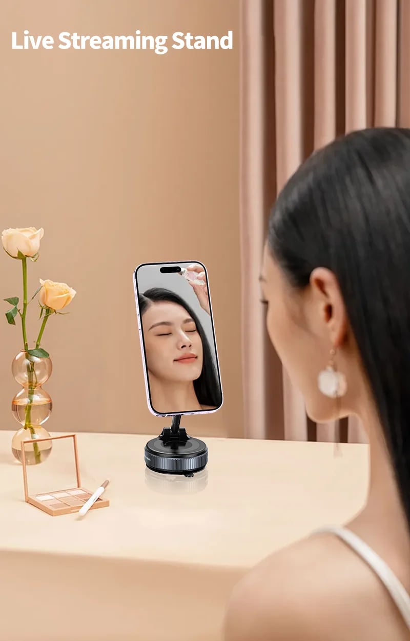 2025 Newest 360° Adjustable Vacuum Magnetic Suction Cup Phone Holder Mount